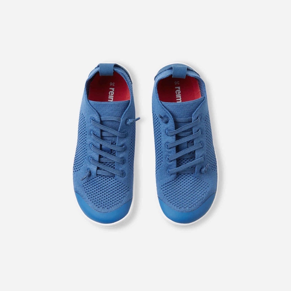 Reima Kids Blue Knit Sneaker - Breathable Everyday Shoe - Picture 2 of 16